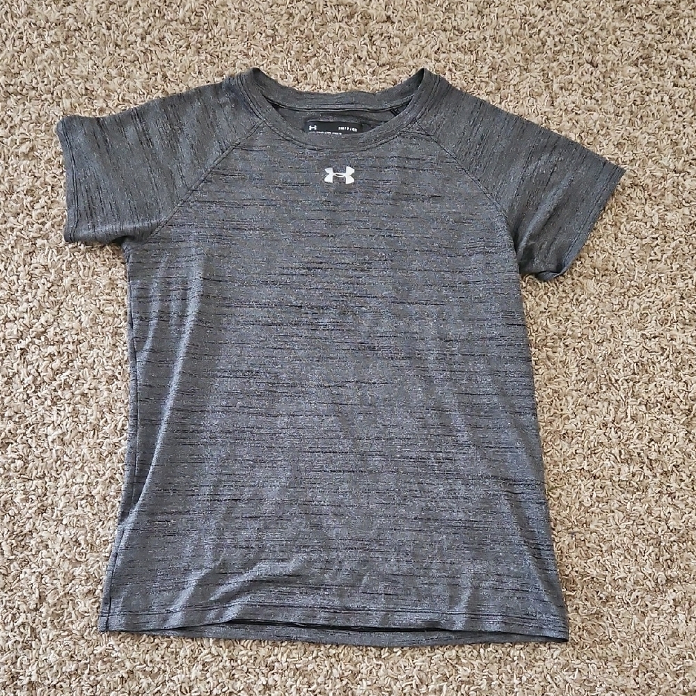 Under Armour Heathered Charcoal Short Sleeve Performance Tee